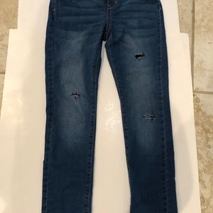 Girls dark wash skinny jeans